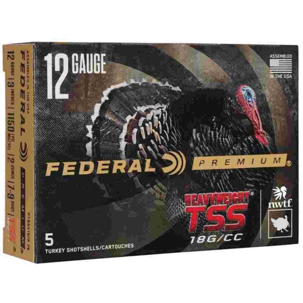 Premium turkey heavyweight tss shotshells 12ga 3" 2oz #79 5/ct