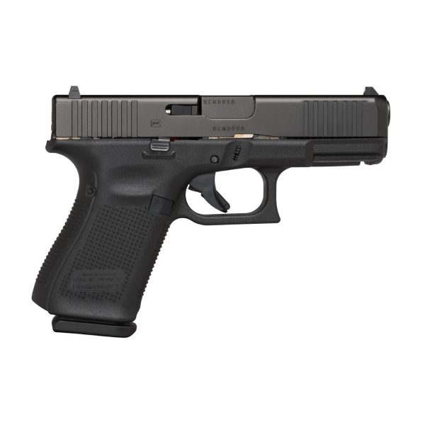 Glock 19 gen 5 handgun 9mm luger 15rd magazines(3) 4. 02" barrel black austria
