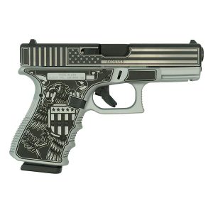 Glock 19 gen 3 "trump 2024 take america back" handgun 9mm luger 15rd magazines(2) 4" barrel austria
