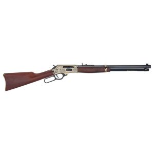 Henry brass wildlife edition side gate rifle. 30-30 5rd magazine 20" barrel walnut
