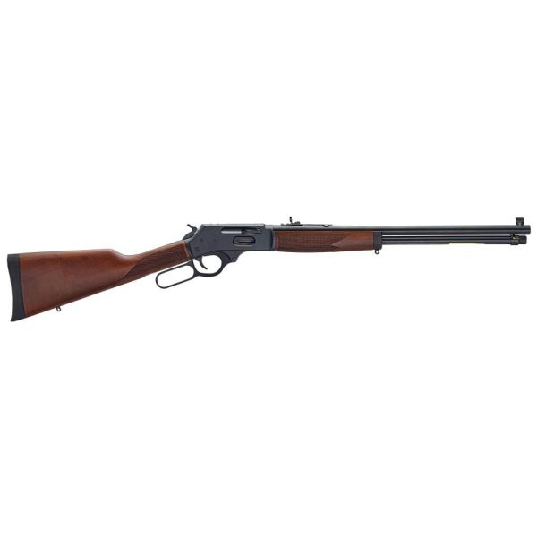 Henry steel lever action side gate rifle. 360 buckhammer 5rd magazine 20" barrel walnut
