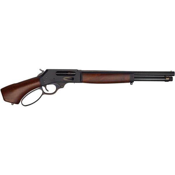 Henry lever action axe shotgun. 410 ga 2. 5" chamber 5rd capacity 15. 14" barrel walnut