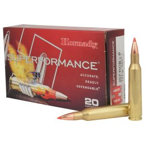 Hornady superformance rifle ammunition. 257 roberts +p 117 gr sst 2945 fps - 20/box