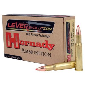 Hornady leverevolution rifle ammunition. 30-30 win 140 gr monoflex 2460 fps - 20/box