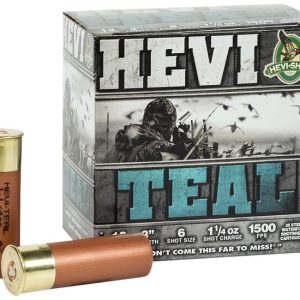 Hevi-shot hevi-teal shotshells 12 ga 3" 1-1/4 oz 1500 fps #6 25/ct