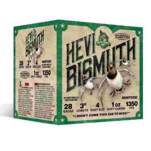 Hevi-shot hevi-bismuth shotshells 28ga 3" 1oz 1325 fps #3 1350 fps 25/ct
