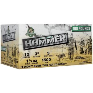 Hevi-shot hevi-hammer shotshells 12ga 3" 1-1/4oz 1500 fps #3 100/ct