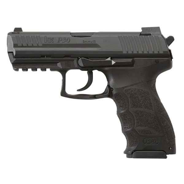 H&k p30 handgun 9mm luger 17(1)&20(1)rd magazines 3. 85" barrel da/sa v3 rear decocking button