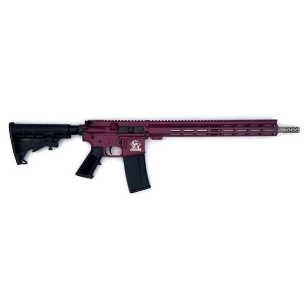 Glfa ar-15 rifle. 223 wylde 30rd magazine 16" stainless steel black cherry frame