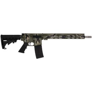Glfa ar-15 rifle. 223 wylde 30rd magazine 16" threaded barrel green camo stainless steel with 15. 25" handguard