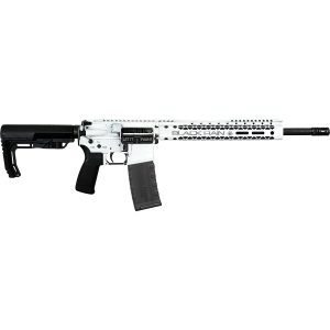 Black rain ordnance spec+ fusion rifle 5. 56mm 30rd magazine 16" barrel white battleworn finish