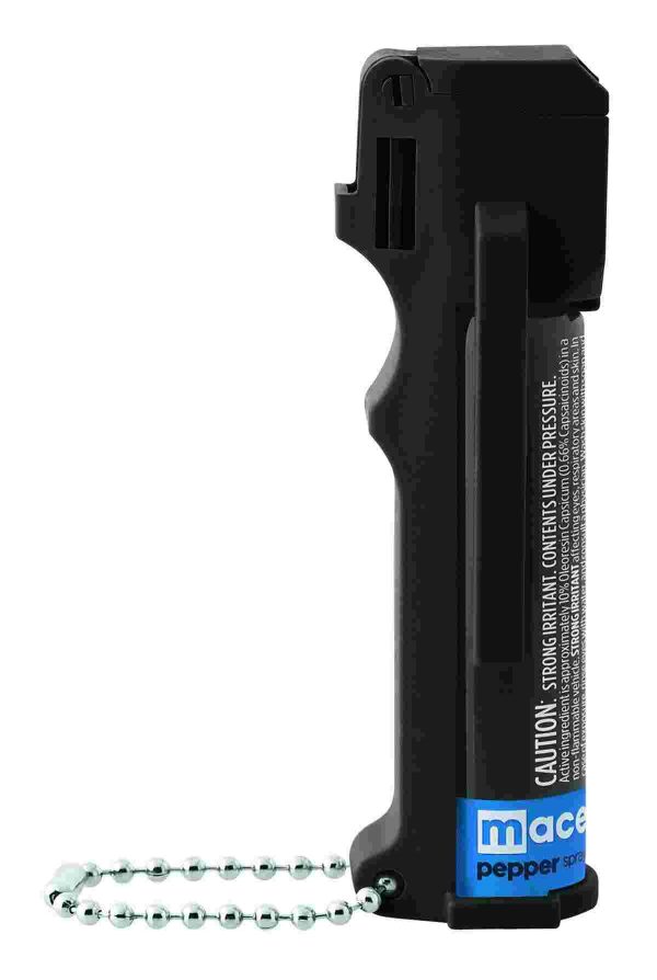 Mace pepper spray triple action police model 12' range - black