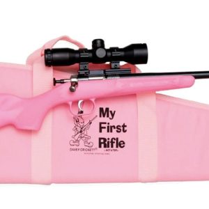 Keystone pink synthetic. 22lr rifle w scope mount & case