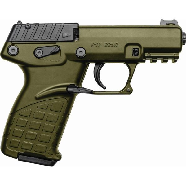 Kel-tec p17 handgun. 22lr 16/rd magazines (3) 3. 93" barrel green