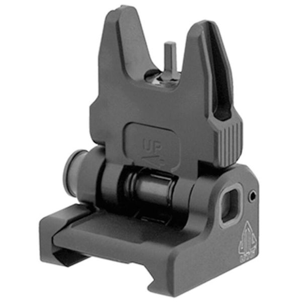 Utg accu-sync spring-loaded ar15 flip-up front sight black