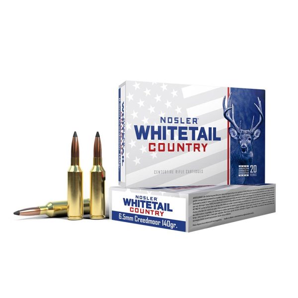 Nosler whitetail country rifle ammunition 6. 5  creedmoor 140gr sp 2650 fps 20/ct