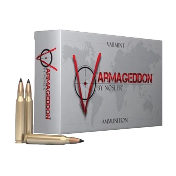 Nosler varmegeddon rifle ammunition. 308 win 110 gr fb tipped 3150 fps - 20/ct