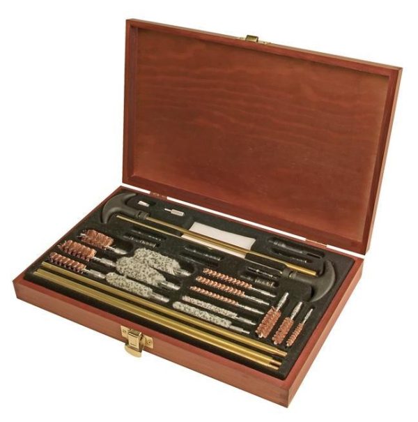 Outers 32 piece universal wood gun cleaning box