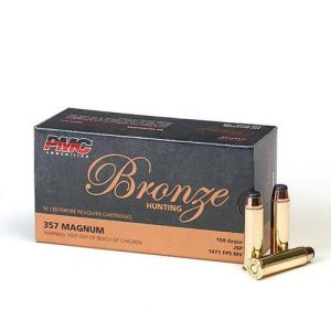 Pmc bronze handgun ammunition. 357 mag 158 gr jsp 1471 fps 50/ct