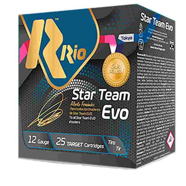 Rio star team evo spreader 28 shotshells 12ga 2-3/4" 1oz 1250 fps #8. 5 25/ct