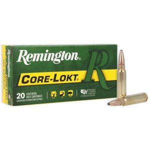 Remington core-lokt rifle ammunition. 300 savage 150 gr psp 2630 fps 20/ct