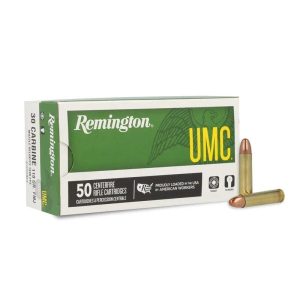 Remington umc rifle ammunition. 30 carbine 110 gr fmj 1990 fps 50/ct