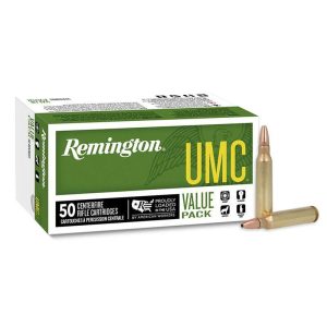Remington umc rifle ammunition. 223 rem 55 gr fmj 3240 fps 50/ct