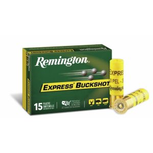 Remington express buckshot shotgun ammo 20 ga 2-3/4 in #3 buck 1220 fps 15/ct