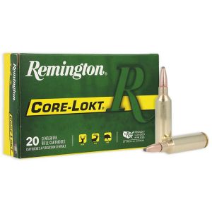 Remington core-lokt rifle ammunition. 270 wsm 130 gr psp 3285 fps 20/ct