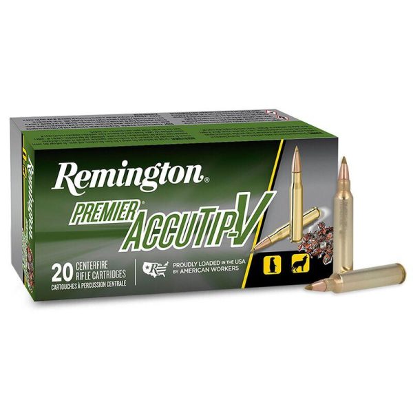Remington premier accutip varmint rifle ammunition. 204 ruger 40 gr atv 3900 fps 20/ct