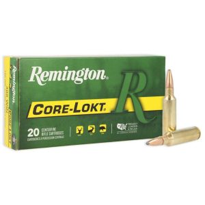 Remington core-lokt rifle ammunition. 300 wsm 150 gr psp 3320 fps 20/ct