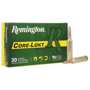 Remington core-lokt rifle ammunition. 264 win 140 gr psp 3030 fps 20/ct
