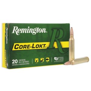 Remington core-lokt rifle ammunition. 300 win mag 150 gr psp 3290 fps 20/ct