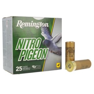 Remington nitro pigeon shotshells 12ga 2-3/4" 1-1/4oz 1300 fps #8 25/ct