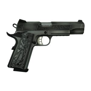 Sds imports tisas exclusive "liberty or death" 1911 duty ss45r handgun. 45 acp 8rd magazine 5" barrel stainless steel w/rail