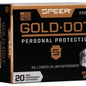 Speer gold dot handgun ammunition. 357 mag 158 gr hp 1235 fps 20/ct