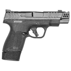 S&w pc m&p 9 shield plus carry comp handgun 9mm luger 10/13/15rd magazines 4" barrel optic ready no thumb safety
