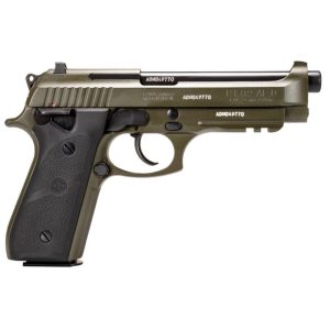 Taurus pt92 handgun 9mm luger 17rd magazines (2) 5" barrel od green black hogue grip