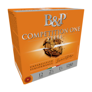 B&p competition one steel shot shotshells 12 ga. 2-3/4" 1-1/8 oz 1280 fps #7. 5 25/ct