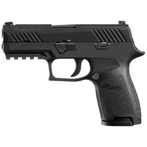 Sig sauer p320 compact handgun 9mm luger 10rd magazines 3. 9" barrel nitron finish siglite sights ma compliant manual safety
