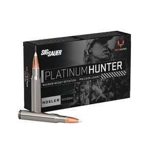 Sig sauer platinum hunter accubond rifle ammunition. 30-06 sprg 180gr pt 2750 fps 20/ct