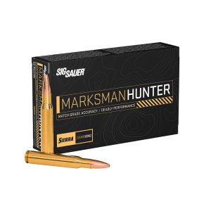 Sig sauer marksman hunter gameking rifle ammunition. 30-06 sprg 165gr hpbt 2800 fps 20/ct