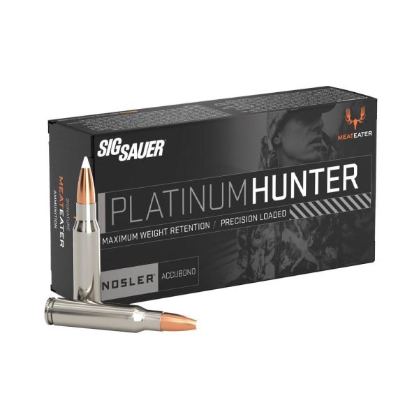 Sig sauer platinum hunter accubond rifle ammunition. 308 win 165gr pt 2700 fps 20/ct