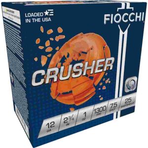 Fiocchi exacta crusher shotshells 12ga 2-3/4 1oz 1300 fps #7. 5 25/ct
