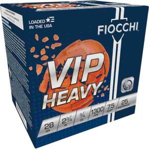 Fiocchi exacta vip shotshells 28ga 2-3/4" 3/4oz 1300 fps #7. 5 25/ct