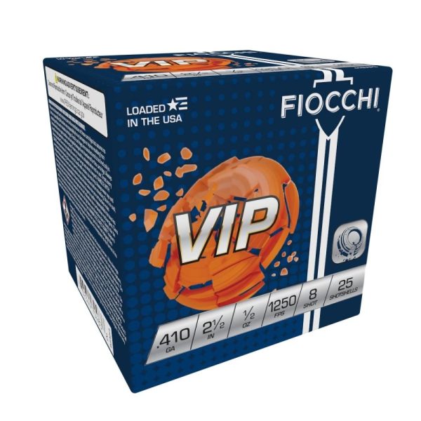 Fiocchi premium target loads. 410 ga 2 1/2"  1/2 oz #8  - 25/box