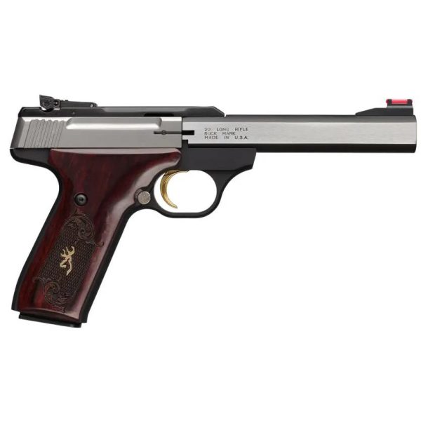 Browning buck mark medallion rosewood handgun. 22lr 10rd magazine  5. 5" barrel pro target sights ca compliant