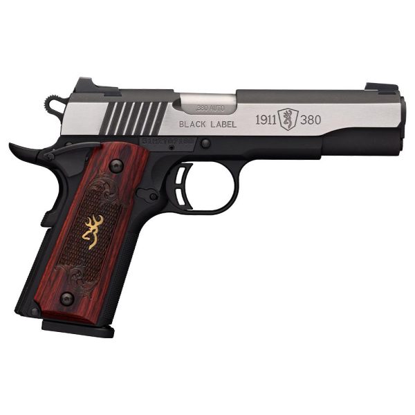 Browning 1911-380 black label medallion pro handgun. 380 auto 8rd magazine 4. 25" barrel combat sights