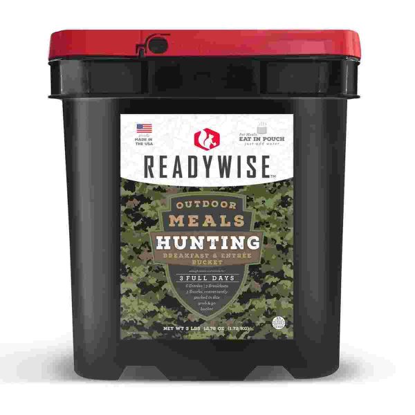 Readywise outdoor meals hunting bucket 37. 5 servings -3 lbs 12. 78 oz