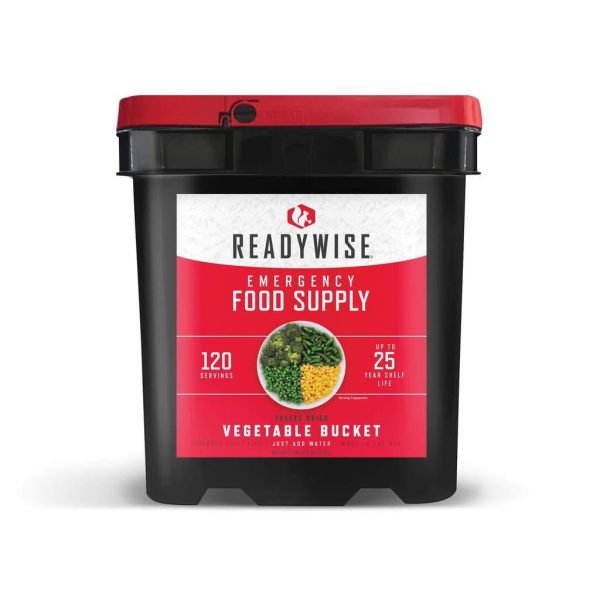 Ready wise 120 serving freeze dried vegetable and gourmet flavored sauces